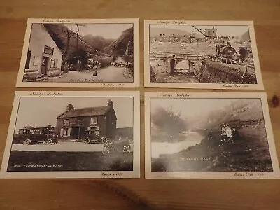 4 Hedgerow Now Rare Postcards Castleton Howden Dam Millers Dale Cat & Fiddle • £10