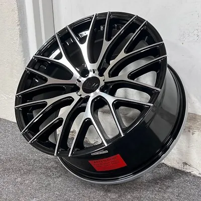 19  Staggered 8.5/9.5 Black Machine A1 Mesh Concave Style Wheels Rims 5x114.3 • $938.83