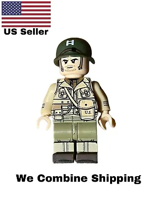 Lego WW2 US Captain Includes Free Weapon -Warrior Brick • $6.41