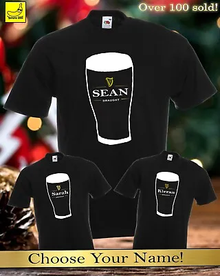 £8.99 • Buy Guinness Personalised T-Shirt Present Drinking Gift Dad Christmas Gift Fathers