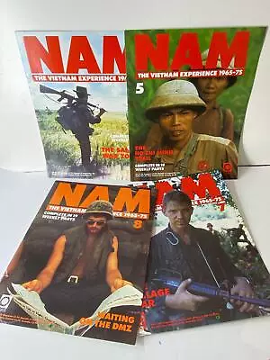 4 Front Covers Of NAM: The Vietnam Experience 1965-75 Ring Binder Magazines  • £12.99