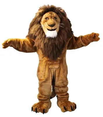 Cosplay Fire Lion Mascot Costume Cartoon Animal Fancy Dress Adults Party Outfits • £257.12