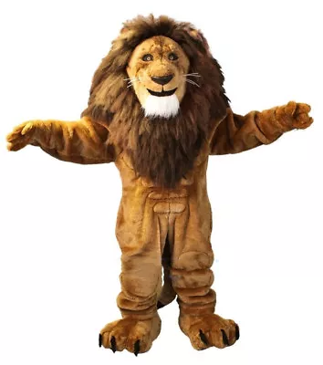 Hot Newly  Lion Mascot Costume Cartoon Outfit Character Cosplay Dress Adult • £210.66