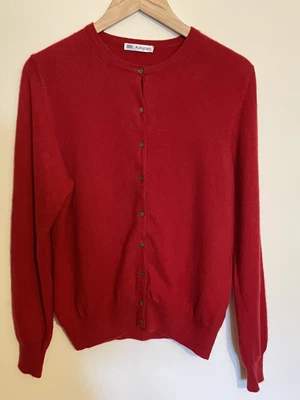 £14.99 • Buy M&S Autograph Red Pure Cashmere Crew Neck Cardigan - Size 14