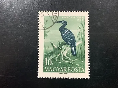 Hungary Magyar Posta 1959 Water Birds 10f Green Karokatona - Fine Used • $0.64