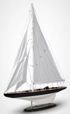 $412 • Buy America's Cup Rainbow J Class Yacht 1934 Wood Model 26  Fully Assembled Sailboat