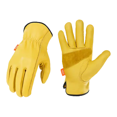 Vgo 1 Pair Unlined Cow Grain Leather Work Gloves Driver Gloves (CA9590) • $12.98
