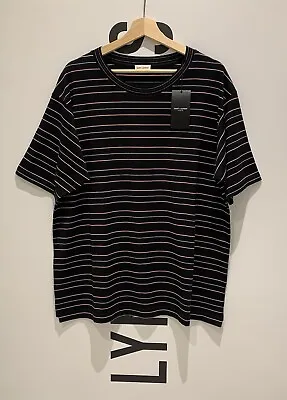 Saint Laurent Striped Red & Black T-Shirt - Size Medium - RRP £300 • £130