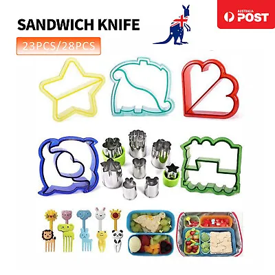 23/28Pcs Sandwich Cutter Kid DIY Lunch Cake Toast Shape Mold Creative Bread Food • $23.99
