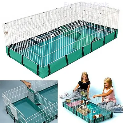 Midwest Homes Pets Large Interactive Guinea Pig Hamster Cage Habitat Plus Deluxe • $92.98