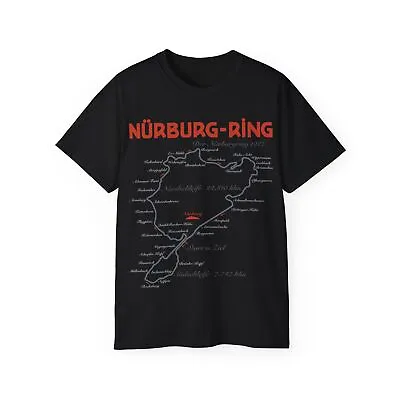 Nurburgring 1927 Track Map Authentic Vintage T-Shirt Retro Classic Racing Tee • $27.20