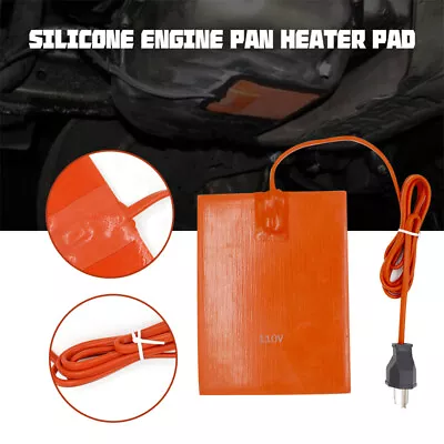 300W 110V Car Engine Oil Pan Sump Tank Heater Plate Silicone Heating Pad 6 X8  • $23.99