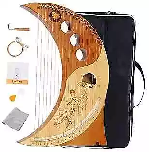Harp Autoharps Lyre Humanized Design Of The Moon Harps 19 String Brown • $109.99