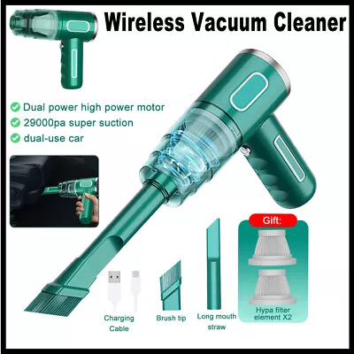 $12.79 • Buy 29000pa Cordless Hand Held Vacuum Cleaner Mini Portable Car Auto Home Wireless