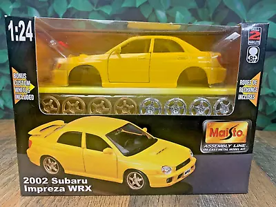 Diecast Metal Model Kit Sealed Maisto Assambly Line 2002 Subaru Impreza Wrx 1:24 • $35.10