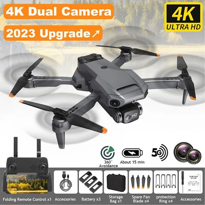 $9.99 • Buy 4K GPS Drone With HD Camera Drones WiFi FPV Foldable RC Quadcopter W/3Batteries