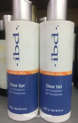 2 X IBD Builder Gel Hard Gel Clear 8 Oz Refill ( 2 Bottles  ) • $77.98