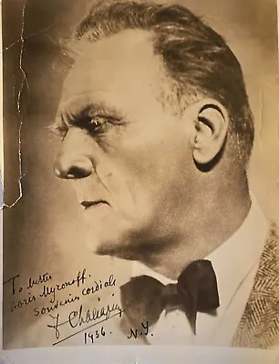 SIGNED And DATED PHOTO - Feodor Chaliapin - Famed 20th C Opera Singer  • $225