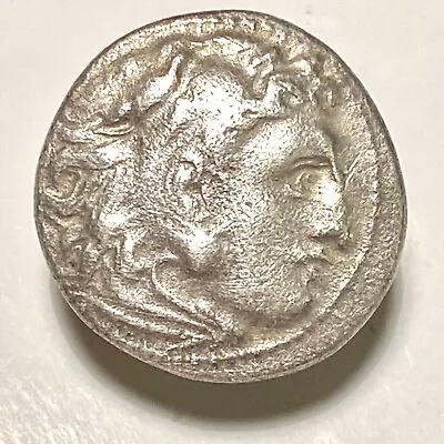 KINGS OF MACEDON Alexander III. 336-323 BC. AR Drachm 4gr 16mm EF Abydos Rare • $149.07