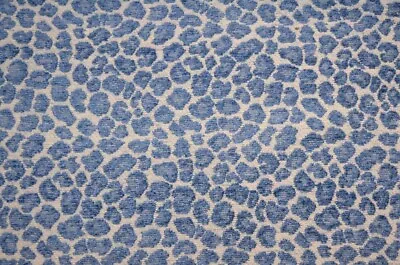 Spots Azure P Kaufmann Golding Fabric Blue Chenille Cheetah Upholstery • $23.99