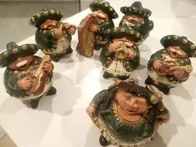 Mexican Mariachi Band Figurines 7 Piece Set • $90