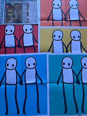 £400 • Buy Stik Hackney Today 5x POSTERS + 1x NEWSPAPER 2020 ORIGINAL Full Set