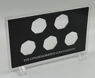 Free Standing Acrylic Glass Display/Presentation Case 50p Coins/Commemoratives • £8.99