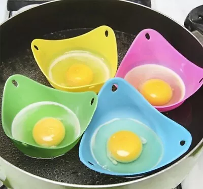 Silicone Egg Poachers Poaching Poach Pods Kitchen Buy 1 Or More UK FAST DELIVERY • £2.49