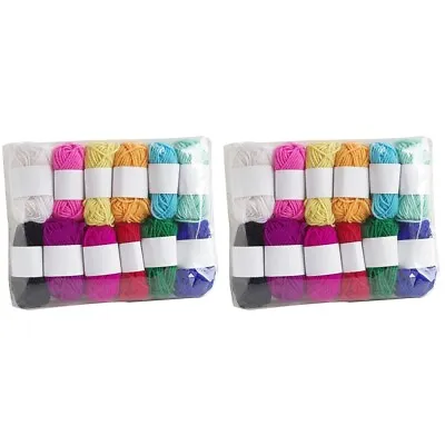 £14.47 • Buy 24 Pcs Bulk Yarn Clearance Crochet Wool Yarn Knitting Wool Acrylic Knitting Yarn