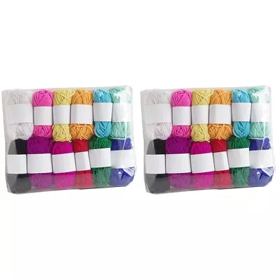 £14.47 • Buy 24 Pcs Bulk Yarn Clearance Crochet Wool Yarn Knitting Wool Acrylic Knitting Yarn