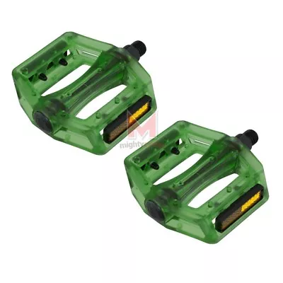 NEW! Translucent Resin Body Bicycle Pedal 9/16  BMX MTB FIXlE MOUNTAIN ROAD Bike • $19.99