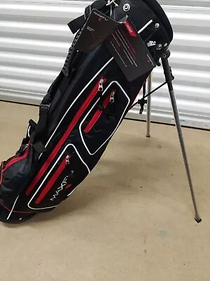 MaxFli Sunday Golf Stand Bag 3 Slot Black/ Red! NEW • $60