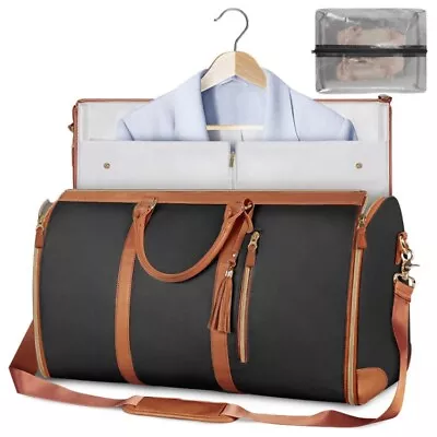 Carry On Garment Travel Bag - Large PU Leather Duffle Bag For Women Waterproof • $62.99