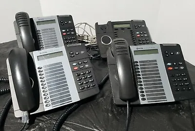 Lot Of 4 Mitel 5312 5212 IP Phones W/ Stands & Handsets TESTED! • $40