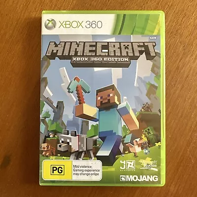 Minecraft Xbox 360 Edition (pg) Xbox 360 Pal Oz Seller • $19.95