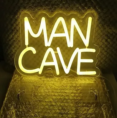 Man Cave Wall Sign LED Neon Light Up  • £29.99