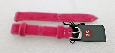 Genuine Michele 12mm Pink Velvet  Watch Band Strap NEW • $12.77