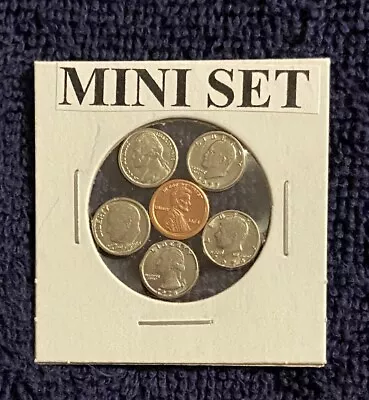  Mini Set  - Mini Modern U.s. Coins In Holder   • $7.98