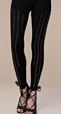Nwt VOCAL EMBELLISHED LEGGINGS Sexy Slimming Pants STUDS HARLEY BIKER SM-XXL • $59.99