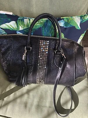 Bnwt Milly Large Black Patent Leather Tote/satchel Handbag Msrp $425 • $129.95