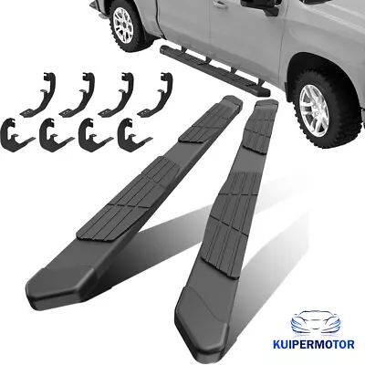 Pair Running Boards Side Step Nerf Bar For 2019-24 Chevy Silverado 1500 Crew Cab • $148.89