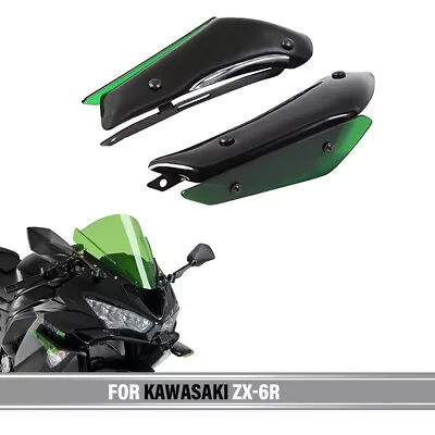 For KAWASAKI ZX-6R ZX 6R ZX6R Fairing Parts Aerodynamic Wing Kit Fixed Winglet • $52.39