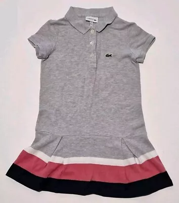 Girls LACOSTE Polo Dress Age 6 Years • £11.99