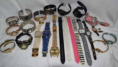 Lot (19) Watches USED NON Working Bracelet Band Women's Men's Guess Jules Joan • $12.50