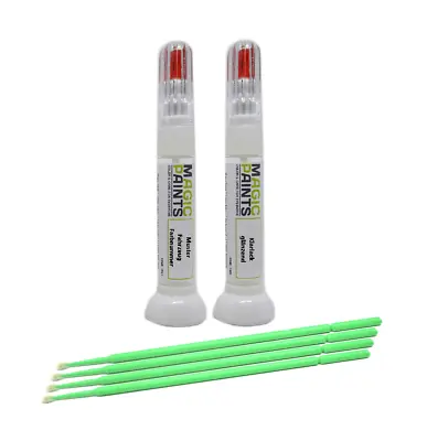 Paint Pen Set Fits Toyota 3P0 Vulcano Red + Clear Paint + Free Instructions • $12.73