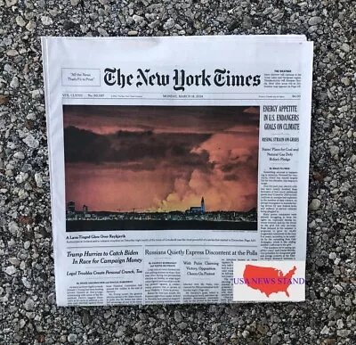 New York Times - Monday March 18 2024 (icelands Volcanic Eruption) • $7.99