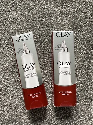 £14.99 • Buy 2x Olay Regenerist Anti-Wrinkle Eye Lifting Serum For Fine Lines, 15ml