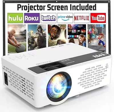 TMY Mini Projector Upgraded Bluetooth Projector With 100  Screen 1080P Full HD • $89.99