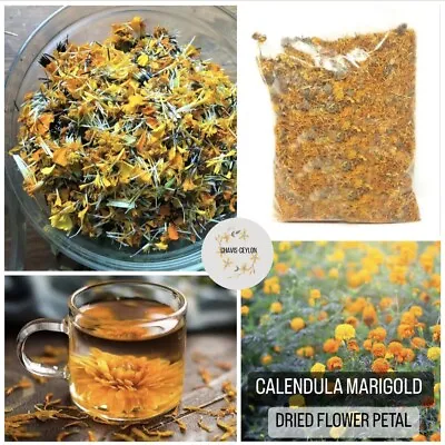 $4.99 • Buy Dried Ceylon Calendula Marigold Flower Petal Egyptian Tea 100% Pure Organic Herb