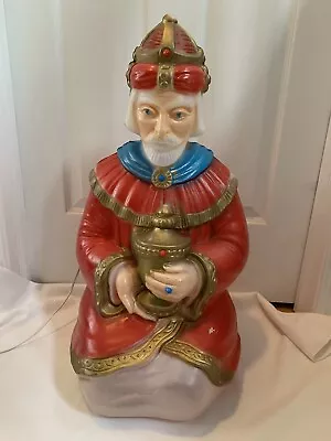 Empire Blow Mold Wise Man King Red Robe Vintage • $75